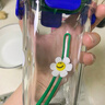 Glasslock&wigglewiggle聯(lián)名款卡通印花玻璃水杯家用手提新款杯子小熊380ml 曬單實(shí)拍圖