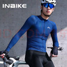 INBIKE騎行服男公路車春夏款長袖山地自行車騎行衣 丹霞 幾何藏青 2XL 曬單實拍圖