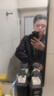 軒森圖（XUANSENTU）夏季短袖西服外套男寬松帥氣潮牌大碼胖子顯瘦搭配套裝半袖小西裝 黑色短袖西服+白色短袖T恤+黑色 3XL (185) 建議180-200斤 曬單實(shí)拍圖
