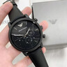安普里奧·阿瑪尼（Emporio Armani）手表男黑武士系列三眼計時飛行員大表盤石英表送男友送老公CLG版 AR1970 曬單實拍圖