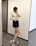 CAMILA KSENIA老爹鞋女2025新款夏季款顯高顯瘦厚底女鞋時尚百搭爆款增高休閑鞋 銀色 36 曬單實拍圖