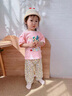 宜爽兒兒童防蚊褲夏季冰絲夏裝寶寶運動休閑女童裝睡褲薄款打底褲子 小黃碎花 80 曬單實拍圖