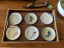 叮旦日式陶瓷蘸料碟陶瓷小碟子家用創(chuàng  )意壽司醬油味碟調料碟味碟蘸醬碟 味碟-混搭6個(gè) 曬單實(shí)拍圖