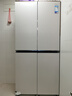 美的（Midea）餐邊柜427升45cm十字四開門超薄零嵌入PST+急速凈味一級雙變頻三循環(huán)風(fēng)冷無霜玻璃面板家用電冰箱 BCD-427WUSGPZM月光米 曬單實拍圖
