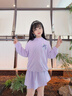 班尼路女童夏季套裝運(yùn)動(dòng)裙褲2025新款女孩涼感速干短袖洋氣短褲裙子夏裝 白BN花雨小兔X+紫BN蝴蝶結(jié)兔XS 130 【推薦體重45-56斤】 曬單實(shí)拍圖