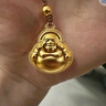 夢(mèng)金園七夕情人節(jié)黃金吊墜古法彌勒佛金珠足金編繩項(xiàng)鏈 送女友生日禮物 棕色編繩-約5.8g-克重多退少補(bǔ) 曬單實(shí)拍圖