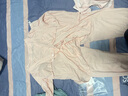 米度麗帶胸墊月子服春秋哺乳孕婦睡衣產(chǎn)后家居服喂奶孕婦套裝 杏色 L 曬單實(shí)拍圖