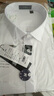 杉杉（FIRS）【230支純棉】短袖襯衫男DP免燙新款高端商務(wù)休閑襯衣 白色 44 曬單實(shí)拍圖