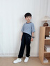 LI-NING KIDS李寧兒童褲子男大童春秋季長(cháng)褲休閑寬松束腳衛褲青少年針織運動(dòng)褲 黑色-收口長(cháng)褲【春秋薄款】 160 cm 曬單實(shí)拍圖