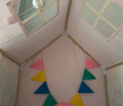 小斑鳩（little dove） 兒童帳篷室內(nèi)游戲屋 大號男女孩公主房城堡玩具屋生日節(jié)日禮物 【順豐/京倉】(實木)獨角獸(不含墊)燈+云+旗 曬單實拍圖