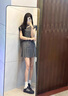 貞喜氣氣質(zhì)小個子連衣裙女2025新款夏季輕奢高級感富家千金風(fēng)收腰短裙 灰色波點 M 建議45/55kg 曬單實拍圖