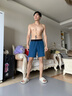 安踏游泳褲男士五分假兩件防尷尬專業(yè)訓(xùn)練大碼寬松速干泡溫泉泳褲套裝 青色【雙層泳褲】 XL 【175-180cm/70-80kg】 曬單實拍圖