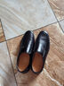 處理斷碼男皮鞋夏季透氣涼鞋男士軟皮防滑洞洞鞋子潮 8666黑色真皮精品版 40 曬單實(shí)拍圖