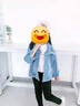 奧特曼牛仔女童外套春秋季2025新款中大童秋季洋氣韓版兒童上衣小女孩潮 熱售小熊牛仔外套藍色 140 建議身高130cm 曬單實(shí)拍圖