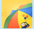 天堂傘雨傘直柄兒童小學(xué)生幼兒園可愛安全長柄晴雨兩用遮陽傘男女 歡樂彩虹 鴨子 曬單實拍圖