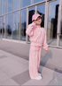 迪士尼（Disney）女童春裝套裝2025新款兒童裝春季時(shí)髦洋氣女大童春款運(yùn)動服二件套 粉色 140 cm 曬單實(shí)拍圖