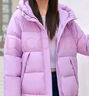 坦博爾冬季羽絨服女短款時尚潮流寬松外套TD237370 君子粉 S (155) 曬單實拍圖