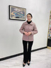 俞兆林（YUZHAOLIN）媽媽裝春秋短款時尚洋氣外套女2025新款中老年人女裝秋裝呢子衣服 紫色 XL 建議100斤以內(nèi) 曬單實拍圖