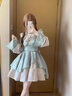 唐努烏【竹杳】新中式旗袍可拆袖lolita少女漢服OP連衣裙中華風(fēng)洛麗塔 全套【可拆袖】 L 曬單實(shí)拍圖