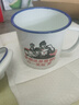 拜杰搪瓷杯鐵杯子搪瓷缸水杯復(fù)古老式帶蓋鐵茶缸子大容量1200ml  曬單實(shí)拍圖
