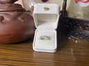 ICESTRELLA滿鉆環(huán)環(huán)相扣鏈條戒指女18食指指環(huán)莫桑石排戒個(gè)性可疊戴 美碼6號(hào) 曬單實(shí)拍圖