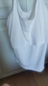 嫚熙（EMXEE）哺乳背心月子服純棉孕婦喂奶巾防走光春秋孕婦吊帶內(nèi)衣女 【月牙白背心帶罩杯款】莫代爾棉 XL 曬單實(shí)拍圖