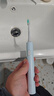 米家小米電動(dòng)牙刷T200C 成人/學(xué)生 雙刷頭便攜護齦套裝 情侶款男/女 藍色 節日禮物 便攜出游 曬單實(shí)拍圖