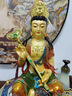 黃銅文殊菩薩佛像擺件五臺山供奉文殊普賢銅像雕像大號華嚴(yán)三圣 盛唐彩精工款-48號文殊普賢菩薩 曬單實(shí)拍圖