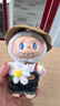 泡泡瑪特POPMART 拉布布LABUBU系列春天野夏日野情人節(jié)mokoko毛絨搪膠禮物 春天野在家掛件（17cm） 曬單實拍圖