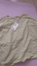 無印良品（MUJI）女式 強捻短袖罩衫t恤上衣女款內(nèi)搭女裝25年夏季純棉BCE92C5S 黃色 S （155/80A） 曬單實拍圖