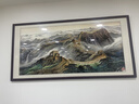 畫(huà)測(cè)萬(wàn)里長(zhǎng)城畫(huà)靠山圖山水畫(huà)字畫(huà)辦公室掛畫(huà)客廳畫(huà)沙發(fā)背景墻畫(huà)裝飾畫(huà) A款 140*60cm（單幅） 防水紋理面 尊貴黑色鋁合金邊框 曬單實(shí)拍圖