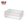 無印良品（MUJI） 亞克力盒 二層抽屜 化妝品桌面收納 飾品收納盒 透明(可掀蓋） 2層式 曬單實拍圖