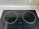 美的（Midea）嵌入式電磁爐 鉑鉆面板臺(tái)式雙頭電磁灶電灶恒勻火加熱家用電磁爐鑲嵌式商用電灶雙灶臺(tái)電磁爐灶 ZHE3317（開(kāi)孔尺寸650x350mm） 曬單實(shí)拍圖