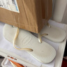 havaianas明星同款Slim細(xì)帶夾腳女人字拖平底海邊沙灘夏情侶拖鞋七夕 0001-本白色 37-38 巴西碼 曬單實拍圖