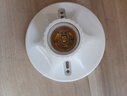 振牛家用E27E14通用螺口明暗裝燈座防水燈頭LED燈泡底座帶開關(guān)插頭座 C款-E27圓燈座 曬單實拍圖