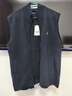 諾帝卡（NAUTICA）【單件直降】春夏親膚柔軟舒適透氣全開襟立領純棉背心男SE4301 4NV藏青 L 曬單實拍圖