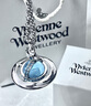 VVIENNE WESTLOCK【專柜正品】順豐包郵薇薇安西太后立體orb土星項(xiàng)鏈飛行士鎖骨鏈 冰川藍(lán)中號(hào)orb項(xiàng)鏈 曬單實(shí)拍圖