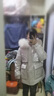 羽絨服女短款2025冬季新款時尚簡約寬松連帽保暖外套30835 黑色 M （115-130斤） 曬單實拍圖