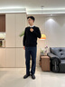 HLA海瀾之家針織衫男輕商務(wù)假兩件雙領(lǐng)毛衣男25新秋季 黑色03 HNTHW3J001A XL 180/96A 推薦151~164斤 曬單實(shí)拍圖