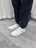 奧迪馳 AODELZ小白鞋男2025年秋季新款軟底時尚板鞋舒適高端厚底增高男士休閑鞋 白色【百搭款】 42 曬單實拍圖