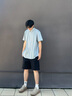 利郎青年商務(wù)男裝【輕薄涼感】襯衫男輕薄透氣易打理商務(wù)通勤短袖襯衣 淺綠 46 曬單實(shí)拍圖