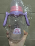 嬰兒奶瓶防嗆防脹氣寬口徑奶瓶帶手柄寶寶奶瓶帶吸管pp奶瓶 280ml 有吸管【顏色隨機】 曬單實拍圖