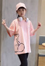 愛(ài) 西娜女童運(yùn)動(dòng)短褲夏季2025新款兒童五分褲薄款夏裝純棉中大童寬松褲子 【粉色短袖+黑色短褲】2件套 175 cm 曬單實(shí)拍圖