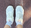 361度女鞋運動鞋舒適透氣緩震耐磨跑步休閑鞋 羽毛白/透明粉【6774】 38 曬單實拍圖