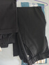 布衣傳說(shuō) 冰絲萊賽爾 夏季薄休閑褲子男款寬松直筒褲錐形九分褲裝 黑色 31 曬單實(shí)拍圖