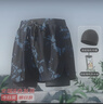 佑游游泳褲男速干防尷尬溫泉速干游泳館沙灘褲泳褲三件套23003黑色3XL 曬單實拍圖