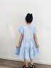 G.DUCKKIDS小黃鴨童裝女童連衣裙夏裝兒童洋氣學(xué)院風(fēng)夏季女孩短袖公主裙子 泡泡袖學(xué)院風(fēng)裙 130 (建議115-125cm 5.2-7周歲) 曬單實(shí)拍圖