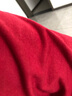 名創(chuàng)優(yōu)品（MINISO）抗菌t恤男2025新款正肩寬松百搭夏季設計感倒三角短袖 酒紅 XL 曬單實拍圖