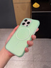 麗銘 簡約磁吸適用蘋果16pro手機殼相機按鍵全包iPhone15Promax高級感純色14男女款液態(tài)硅膠防摔保護套 【透綠】一體相機鍵+液態(tài)硅膠磁吸 iPhone16Pro【6.3寸】 曬單實拍圖