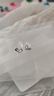 妙奕嘉純銀耳釘999足銀2025新款養(yǎng)耳洞耳飾耳棒冷淡風(fēng)簡約高級(jí)感耳環(huán)女 鏤空愛心耳釘 一對 曬單實(shí)拍圖